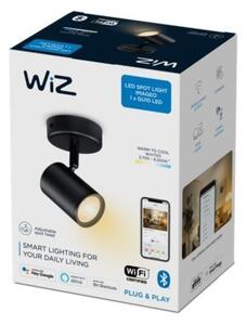 WiZ 8719514551817 LED stropné bodové svietidlo Imageo 1x5w | GU10 | 345lm | 2700-6500K - stmievateľné, čierna