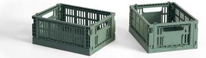 HAY Úložný box Colour Crate Mini set 2ks, sage green