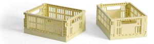 HAY Úložný box Colour Crate Mini set 2ks, light yellow
