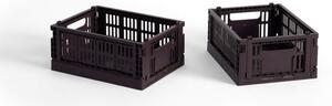 HAY Úložný box Colour Crate Mini set 2ks, bordeaux
