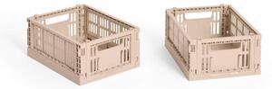 HAY Úložný box Colour Crate Mini set 2ks, powder