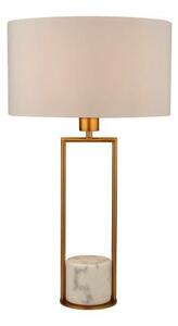 Searchlight EU2871GO stolové svietidlo Table 1x60W | E27 - zlatá, biela