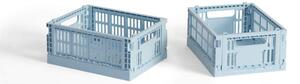 HAY Úložný box Colour Crate Mini set 2ks, soft blue