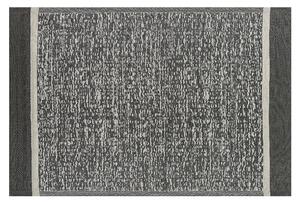 Vonkajší koberec čiernobiely syntetický 120 x 180 cm ekologický moderný minimalistický