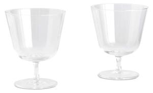 HAY Poháre Curve Stem Small 2ks, clear