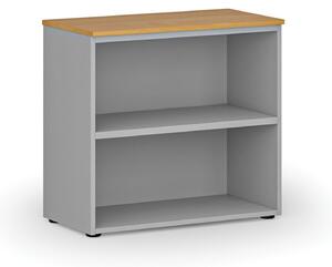 Kancelársky regál PRIMO GRAY, 740 x 800 x 420 mm, sivá/buk