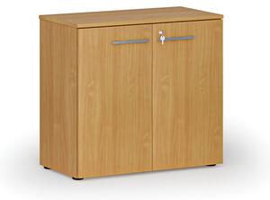 Kancelárska skriňa s dverami PRIMO WOOD, 740 x 800 x 420 mm, buk