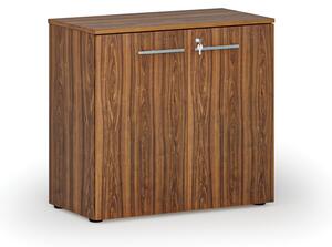 Kancelárska skriňa s dverami PRIMO WOOD, 740 x 800 x 420 mm, orech