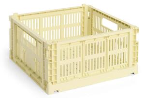 HAY Úložný box Colour Crate Medium Square, light yellow