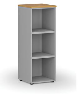Kancelársky regál PRIMO GRAY, 1087 x 400 x 420 mm, sivá/buk