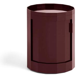 HAY Úložný stolík Facet Cabinet 100, burgundy