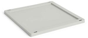 HAY Plastové veko Colour Crate Medium Square/Cube, grey