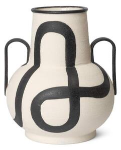 Ferm Living Váza Trace, off-white