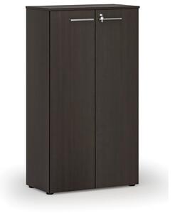 Kancelárska skriňa s dverami PRIMO WOOD, 1434 x 800 x 420 mm, wenge