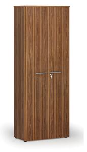 Kancelárska skriňa s dverami PRIMO WOOD, 2128 x 800 x 420 mm, orech