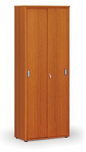 Kancelárska skriňa so zasúvacími dverami PRIMO WOOD, 2128 x 800 x 420 mm, čerešňa
