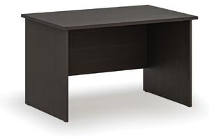Kancelársky písací stôl rovný PRIMO WOOD, 1200 x 800 mm, wenge