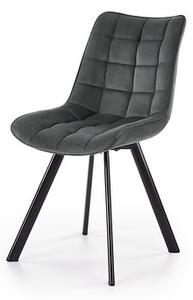 Jedálenská stolička: K332 - tkanina tmavosivá