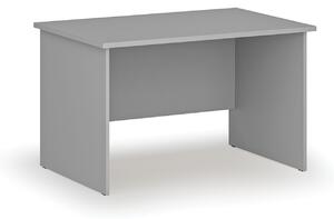 Kancelársky písací stôl rovný PRIMO GRAY, 1200 x 800 mm, sivá
