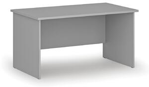 Kancelársky písací stôl PRIMO GRAY, 140x80 cm, sivá