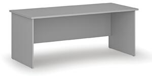 Kancelársky písací stôl PRIMO GRAY, 180x80 cm, sivá