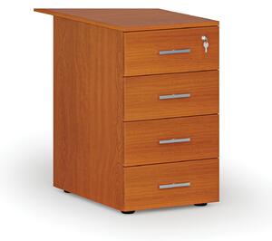 Kancelársky prístavný zásuvkový kontajner PRIMO WOOD, 4 zásuvky, čerešňa