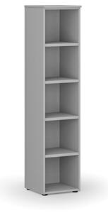 Kancelársky regál PRIMO GRAY, 400 x 420 x 1781 mm, sivá