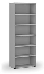 Kancelársky regál PRIMO GRAY, 2128 x 800 x 420 mm, sivá