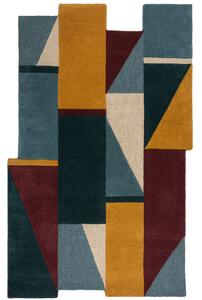 Flair Rugs , Ručne všívaný kusový koberec Abstract Shuffle Shaped Multi, 120x180, viacfarebná, chodba / predsieň