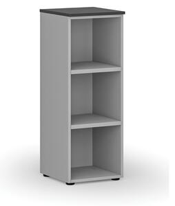 Kancelársky regál PRIMO GRAY, 1087 x 400 x 420 mm, sivá/grafit