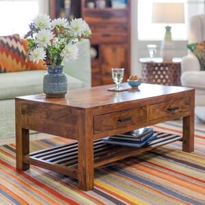 Massive home | Konferenční stolek z palisandrového dřeva Massive Home Irma III SCT310 Only Stain