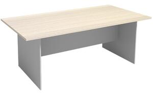 Rokovací stôl PRIMO GRAY, 2000 x 1000 mm, sivá/breza