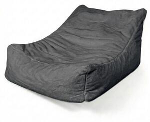 Sablio Sedací vak Lounge SOFTY - Graphite - 80 x 95 x 50 cm