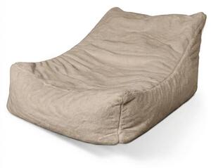 Sablio Sedací vak Lounge SOFTY - Sand - 80 x 95 x 50 cm