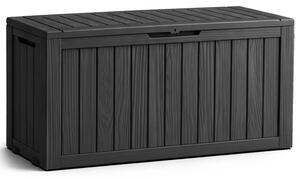Záhradný úložny box čierny 272 L