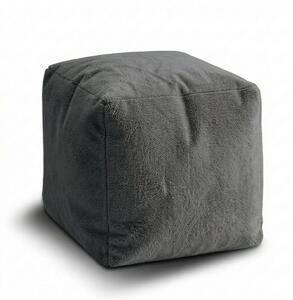 Sablio Taburetka Cube SOFTY - Graphite - 40x40x40 cm