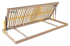 Ahorn DUOSTAR Kombi P HN ĽAVÝ - polohovateľný posteľný rošt výklopný z boku 120 x 200 cm