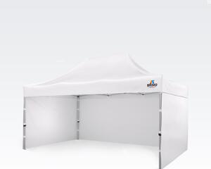 BRIMO Nožnicový stan 3x4,5 m ALU aj pre Motošport - s 3 stenami - Biela 5