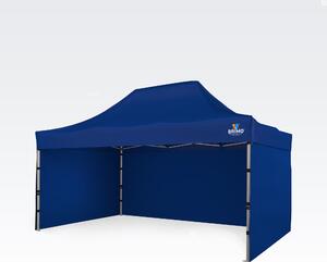 BRIMO Nožnicový stan 3x4,5 m ALU aj pre Motošport - s 3 stenami - Modrá 5