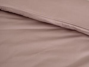 TipTrade Jednofarebné obliečky z bavlneného saténu - Color hnedé Rozměr: 140 x 200 + 70 x 90