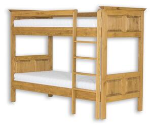 Massive home | Dřevěná dětská patrová postel Corona BED07_2 Tmavý vosk