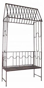 Záhradná pergola s lavicou WILLOW hnedá GOM1456