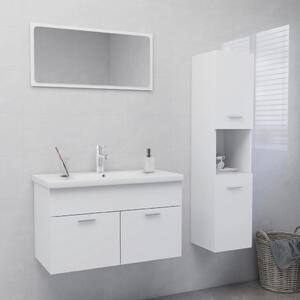 Súprava kúpeľňového nábytku biela drevotrieska