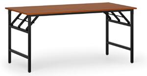 Konferenčný stôl FAST READY s čiernou podnožou, 1600 x 800 x 750 mm, čerešňa