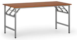 Konferenčný stôl FAST READY so striebornosivou podnožou, 1600 x 800 x 750 mm, čerešňa