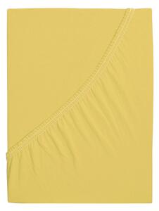 B.E.S. - Petrovice, s.r.o. Plachta Jersey bavlna IDEAL - Žltá Rozměr: 90 x 200