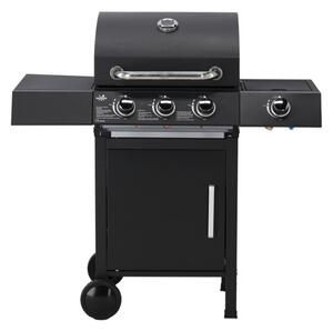 Záhradný plynový gril INFERNO čierny BBQ8069