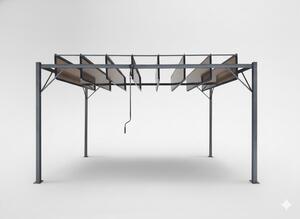 Záhradná pergola MAVE hnedá TUN4023 - 300x400x220 cm