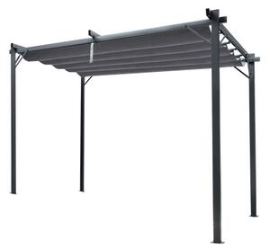 Záhradná pergola NEXUS sivá TUN5682 - 300x300x230 cm
