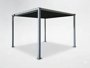 Záhradná pergola DACHE sivá TUN5122 - 300x300x220 cm